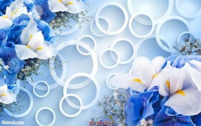 File tranh Tường nền 3D hiện đại 3D153 (bản gốc) in lụa 3D