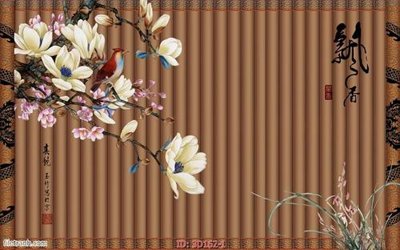 File gốc Tường nền 3D hiện đại 3D162 (in tráng gương) nghệ thuật