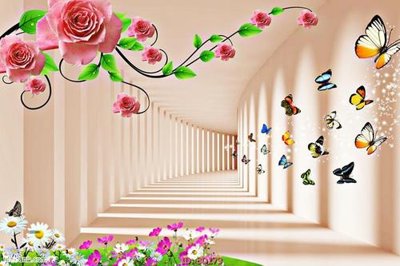 File in mica Tường nền 3D hiện đại 3D179 (bản gốc) sắc sảo