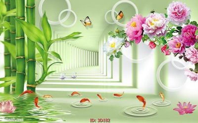 File gốc Tường nền 3D hiện đại 3D182 (thiết kế) cho in ấn