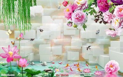 Tải file gốc Tường nền 3D hiện đại 3D190 (in khổ lớn) quảng cáo