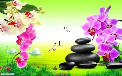 File gốc Tường nền 3D hiện đại 3D235 (in tráng gương) nghệ thuật