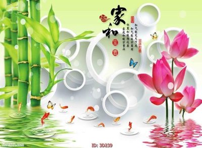 File ảnh Tường nền 3D hiện đại 3D239 (gốc) in poster