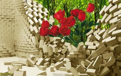 File in mica Tường nền 3D hiện đại 3D264 (ảnh gốc) đẹp