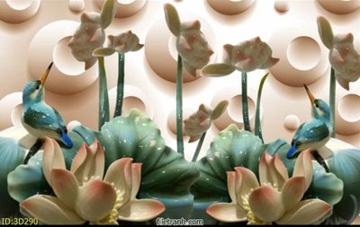 Tải file Tường nền 3D hiện đại 3D290 (ảnh gốc) in gạch men