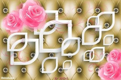 Tải file Tường nền 3D hiện đại 3D33 (gốc) in tranh tráng gương