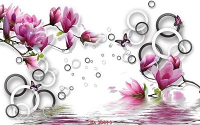 Download file ảnh gốc Tường nền 3D hiện đại 3D64 để in ấn