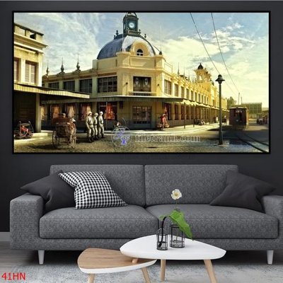 Tải file File tranh hà nội xưa 41HN (ảnh gốc) in gạch 3D