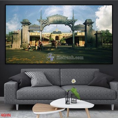 File gốc File tranh hà nội xưa 46HN (cho in 3D) độc đáo