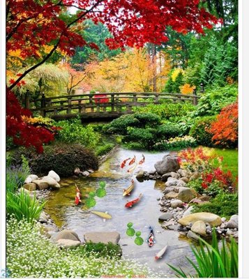 File tranh File tranh phong thủy 8012 (ảnh gốc) in trần 3D