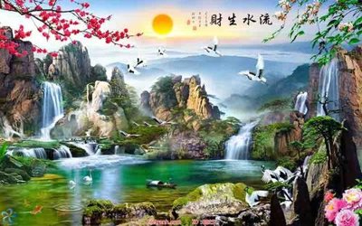 Tải file gốc File tranh phong thủy 8015 (bản PSD) đầy đủ layer