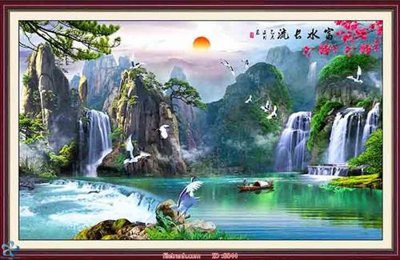 File PSD File tranh phong thủy 8044 (bản gốc) đã tách nền