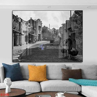 Download file tranh PSD File tranh hà nội xưa 81HN để chỉnh sửa