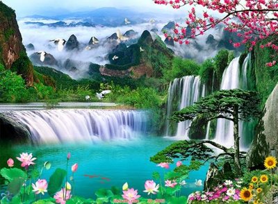 File PSD File tranh phong thủy 9003 (bản gốc) cho nhà in