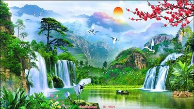 Tải file File tranh phong thủy 9029 (ảnh gốc) in tranh kính