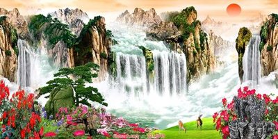 File PSD File tranh phong thủy 9048 (bản gốc) cho nhà in