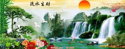 File gốc File tranh phong thủy 9053 (in lụa) trang trí tường