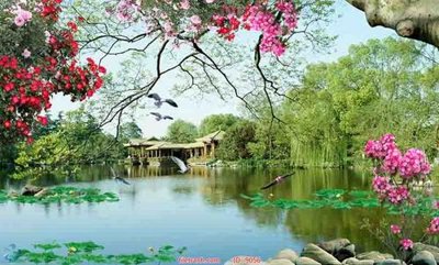 File gốc File tranh phong thủy 9056 (in lụa) tranh thuận buồm