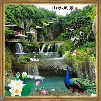 Mua file ảnh gốc File tranh phong thủy 9091 (chất lượng cao)