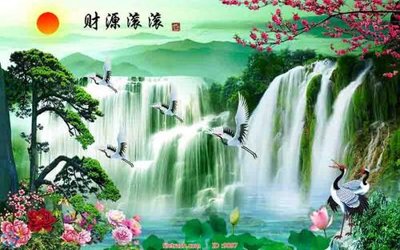 Ảnh gốc File tranh phong thủy 9097 (siêu chi tiết) để in ấn