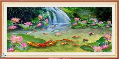 File gốc File tranh phong thủy 9099 (in lụa) tranh mã đáo