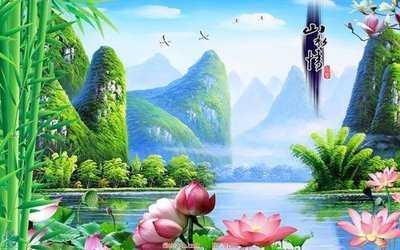 File in lụa File tranh phong thủy 9100 (tân cổ điển) File tranh phong thủy 9100