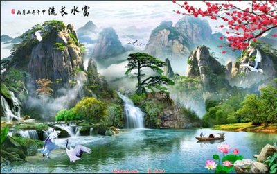 Tải file File tranh phong thủy 9114 (gốc) in tranh tráng gương