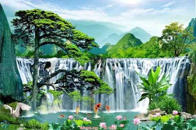 Tải file File tranh phong thủy 9117 (gốc) làm tranh trang trí