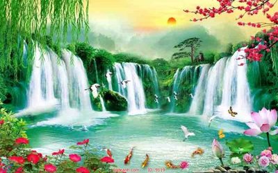 File in trần File tranh phong thủy 9119 (file gốc) phong thủy