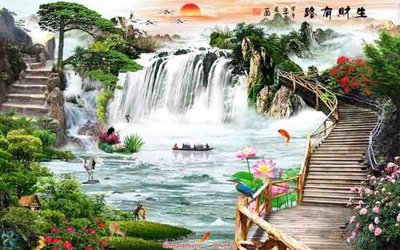 Tải file gốc File tranh phong thủy 9124 (bản PSD) đầy đủ layer