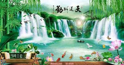 Ảnh gốc file in lụa File tranh phong thủy 9150 chi tiết