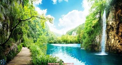 File in trần File tranh phong thủy 9163 (file gốc) hoa văn 3D