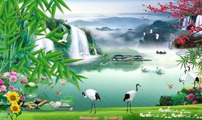 File ảnh File tranh phong thủy 9180 (gốc) cho trang trí nội thất