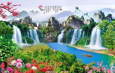 Chi tiết file gốc File tranh phong thủy 9192 (cho in tráng gương)