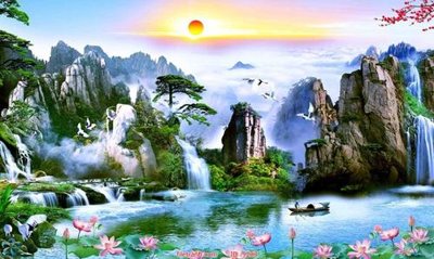 File gốc File tranh phong thủy 9203 (in ấn) không giới hạn