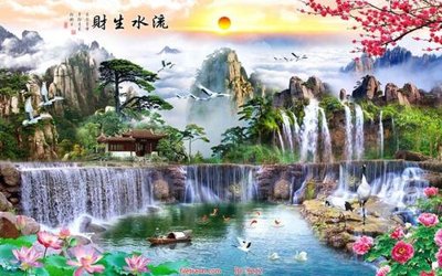 File PSD File tranh phong thủy 9212 (gốc) cho in quảng cáo