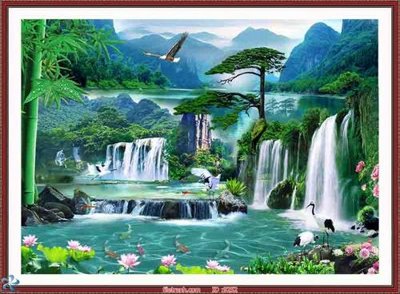 File PSD File tranh phong thủy 9252 (nguyên gốc) chất lượng cao