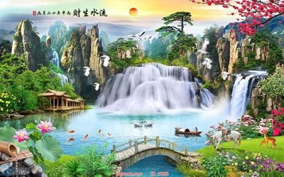 File tranh File tranh phong thủy 9283 (gốc) in backlit film