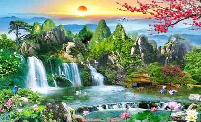 File tranh in mica File tranh phong thủy 9288 (độ phân giải cao)