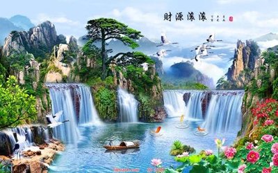 Download file File tranh phong thủy 9292 (gốc) in mica đèn LED