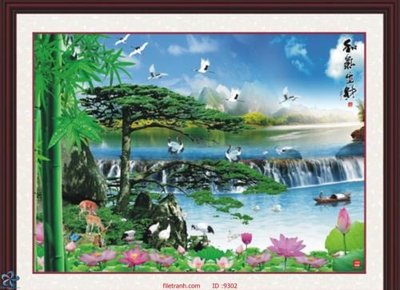 Tải file File tranh phong thủy 9302 (gốc) chủ đề phong thủy