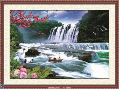 Tải file File tranh phong thủy 9308 (gốc) chủ đề hoa sen