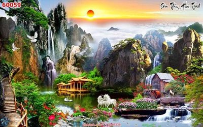 File in ấn File tranh phong thủy 9330 (bản gốc) chất lượng cao