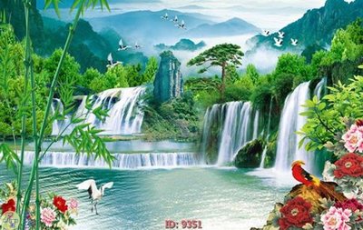 Chi tiết file ảnh File tranh phong thủy 9351 sắc nét