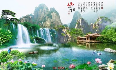 Tải file File tranh phong thủy 9354 (gốc) in ấn chất lượng