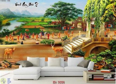 File gốc in ấn File tranh phong thủy 9356 chất lượng vượt trội