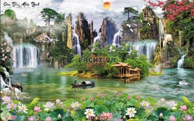 Download file gốc File tranh phong thủy 9357 (in mica) trang trí