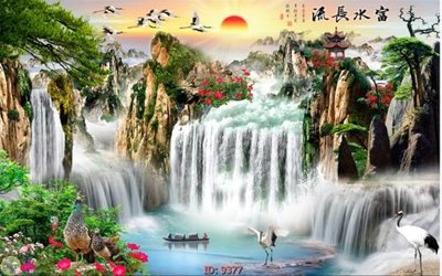 File PSD File tranh phong thủy 9377 (gốc) cho in quảng cáo