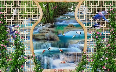 Download file gốc File tranh phong thủy 9384 (in mica) trong suốt