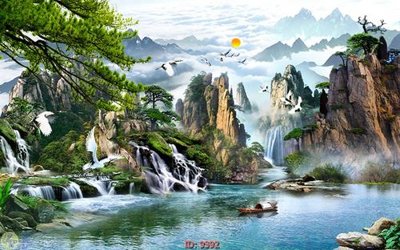 Tải file gốc File tranh phong thủy 9392 dùng cho in ấn